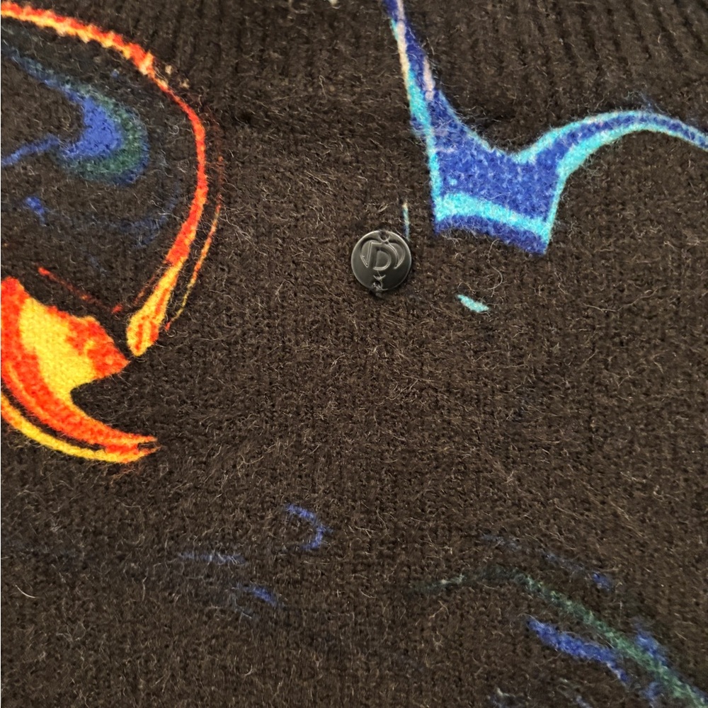 Desigual Paint Swirl Crew Neck Sweater. Size M - Picture 5 of 8